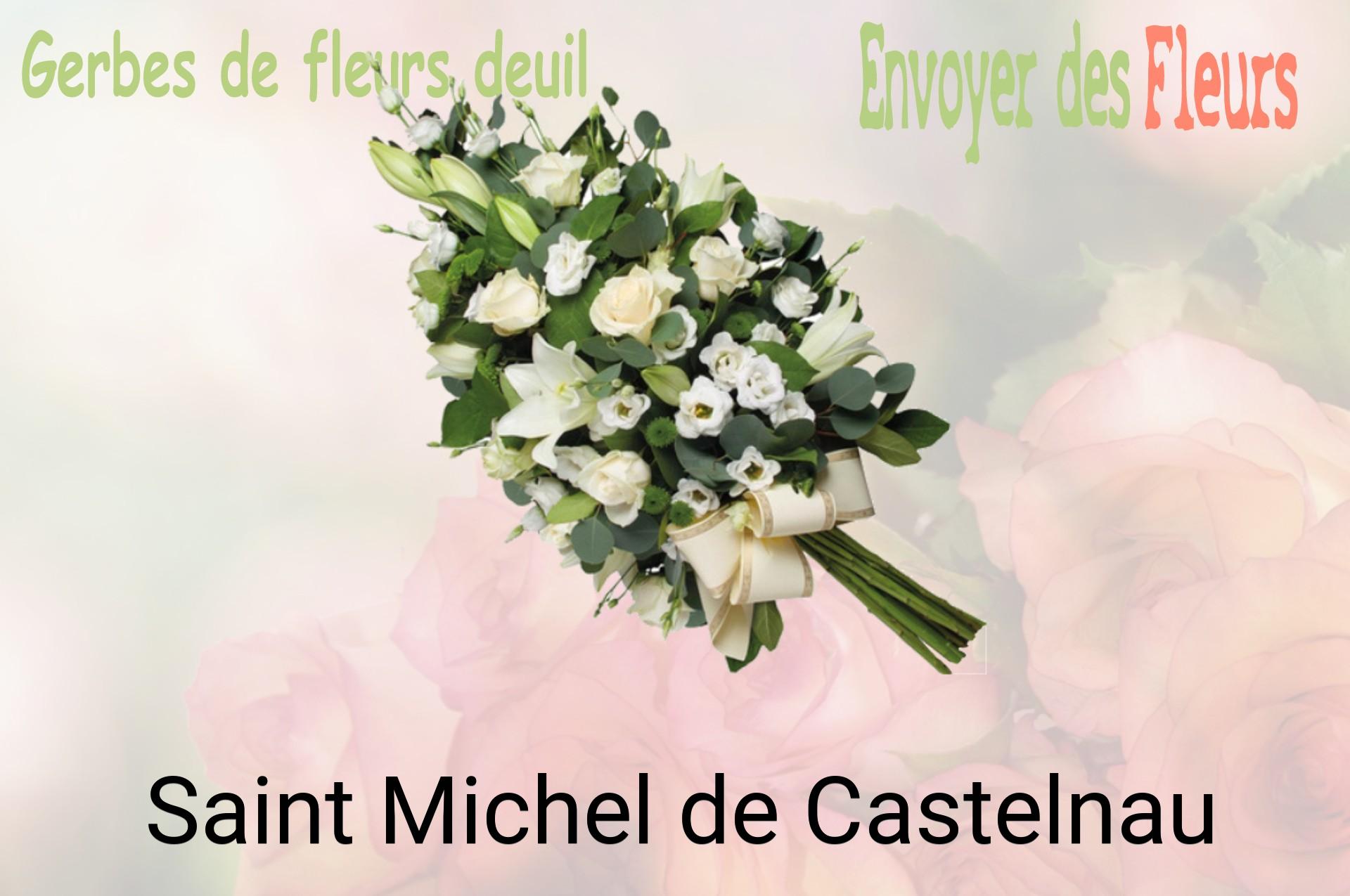 Gerbe de fleurs de deuil livrée à Saint-Michel-de-Castelnau